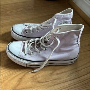Chuck Taylor Converse All Star High-Top Lilac Platform Sneaker